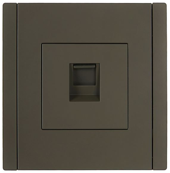 Розетка компьютерная IEK FP-K10-2-K03 FORTE&PIANO RJ45 кат.6 FP331 серый
