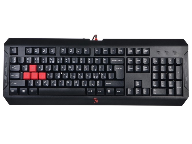 Клавиатура A4Tech Q100 черная, USB, LED Q100 USB