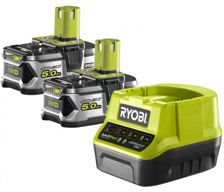 Набор Ryobi RC18120-250 5133003364 ONE+ Li-Ion 2 аккумулятора 5.0Aч + зарядное устройство