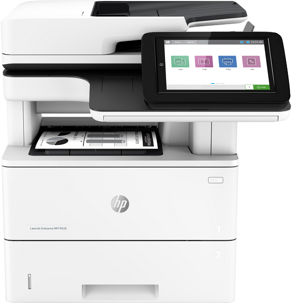 МФУ HP LaserJet Enterprise MFP M528dn 1PV64A p/c/s, A4, 1200dpi, 43ppm, 1.75GB, 16GB eMMC, 2trays 100+550, ADF 100, Duplex, USB/GigEth, repl.F2A76A