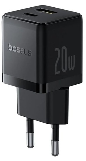 Зарядное устройство сетевое Baseus Palm P10111608113-00 C+U 20W EU Cluster Black