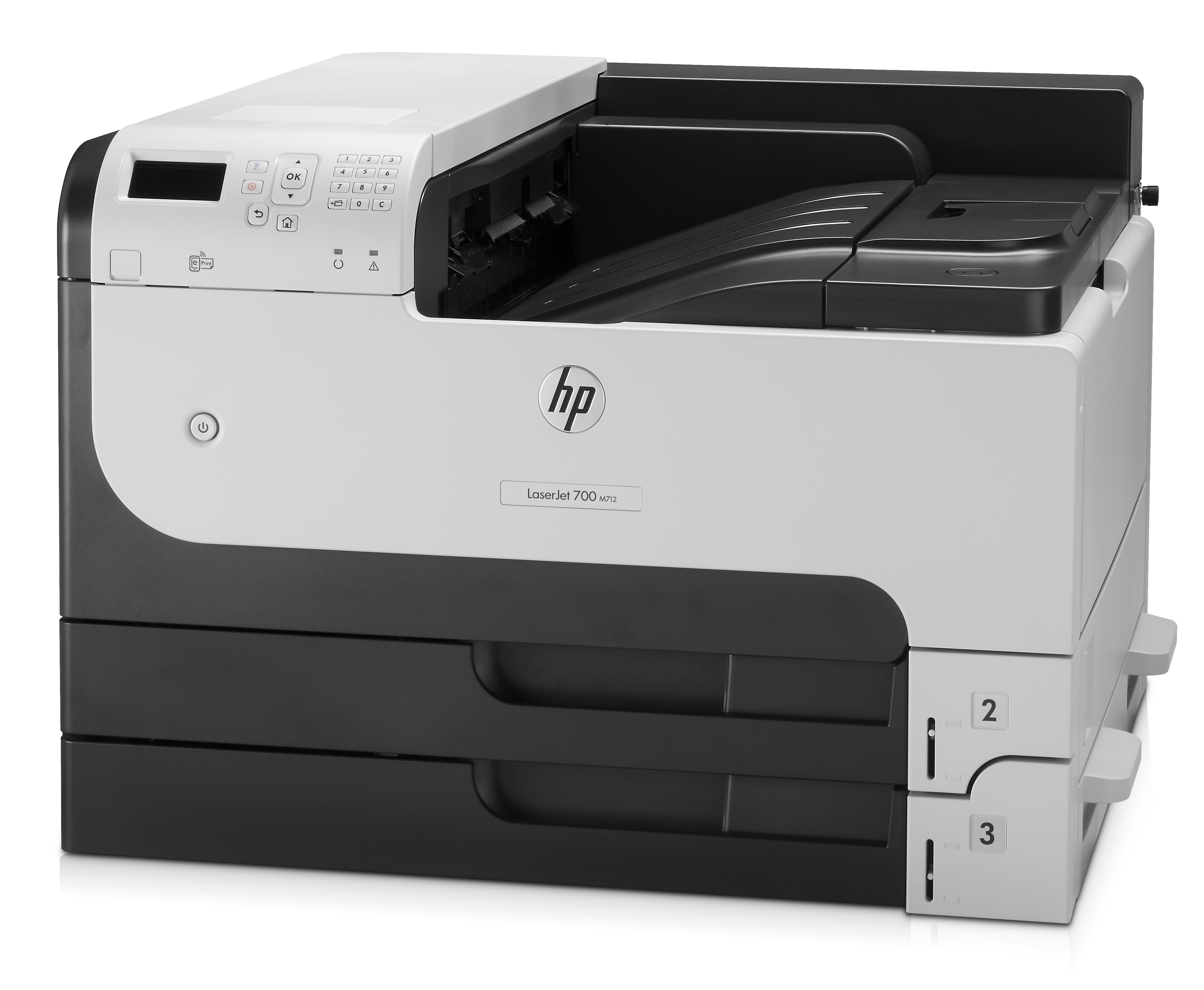 Принтер HP LaserJet Enterprise 700 M712dn CF236A A3, 1200dpi, 40ppm, 512Mb, 3trays 250+250+100, USB2.0/extUSBx2/GigEth/HIP/ePrint