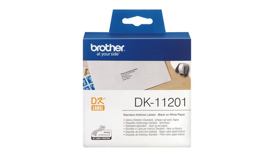 Наклейка Brother DK11201 Адресные наклейки Brother (400 шт - 29 x 90 мм)