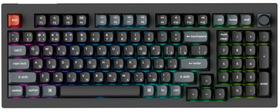 Клавиатура Keychron V5 Ultra V5U-D1-RU Black, Red св.