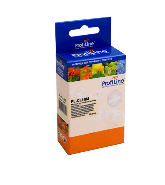 Картридж струйный ProfiLine PL-CLI-8M-M Картридж PL-CLI-8M для принтеров Canon Pixma iP3300/iP6600D/MP950 с чипом Magenta водн ProfiLine PL_CLI-8M_M