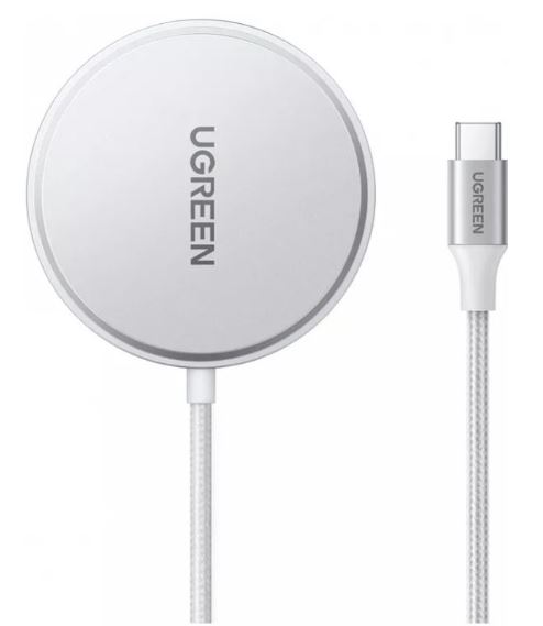 Зарядное устройство беспроводное UGREEN W703 Qi2 with MagSafe 15W(For iOS Device), цвет: белый 35565_