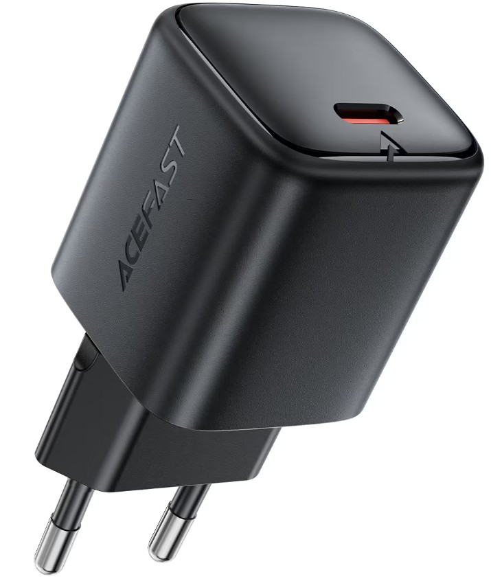 Зарядное устройство сетевое ACEFAST A136 Fast Wall Charger PD40W GaN 1xUSB-C EU. Цвет: черный AF-A136-BK