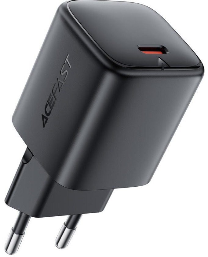Зарядное устройство сетевое ACEFAST A119 Fast PD 45W GaN USB-C Wall Charger EU. Цвет: черный AF-A119-BK