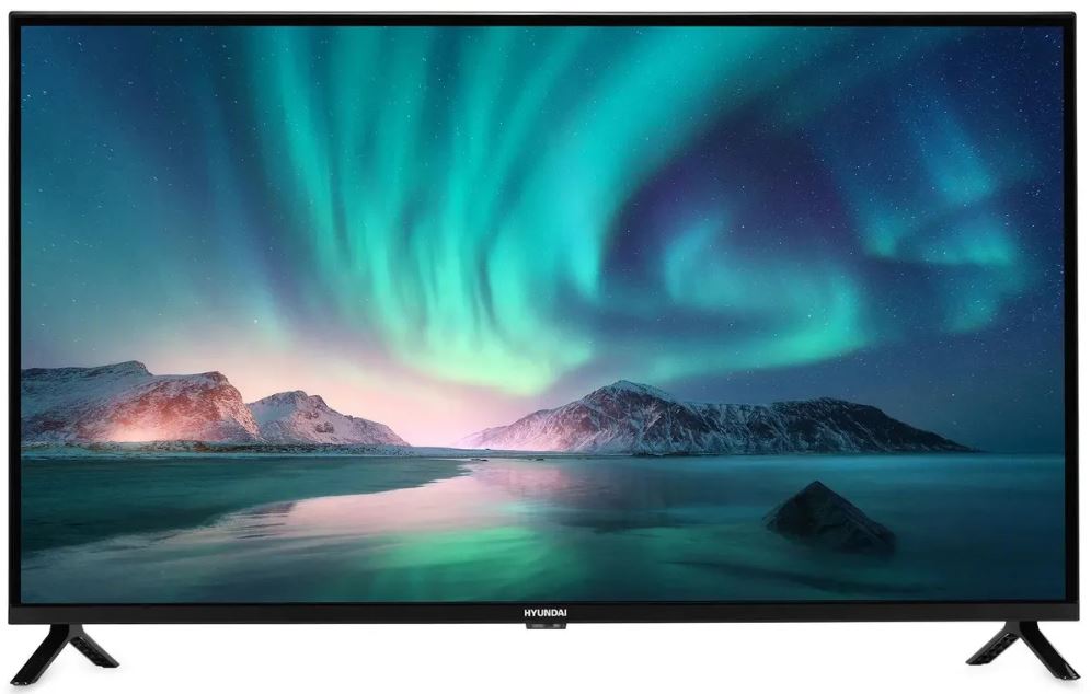 Телевизор Hyundai H-LED40BS5002 LED 40" Android TV Frameless черный FULL HD 60Hz DVB-T2 DVB-C DVB-S DVB-S2 USB WiFi Smart TV