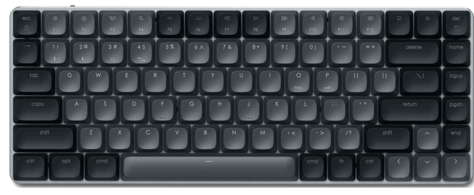 Клавиатура Satechi SM1 SLIM ST-KSM1DK-RU MECHANICAL BACKLIT BLUETOOTH - dark