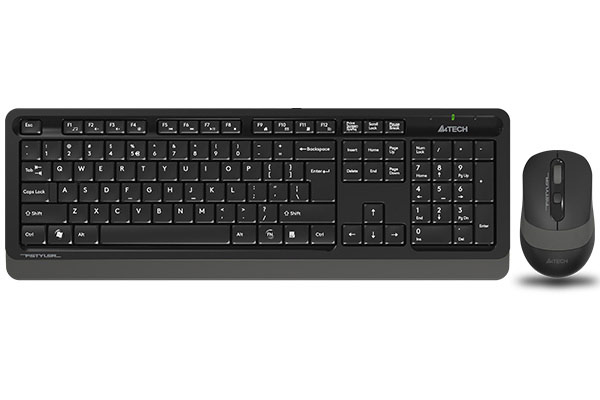 Клавиатура и мышь Wireless A4Tech Fstyler FG1010S клав:черная/серая мышь:черная/серая, USB (1911602) FG1010S GREY