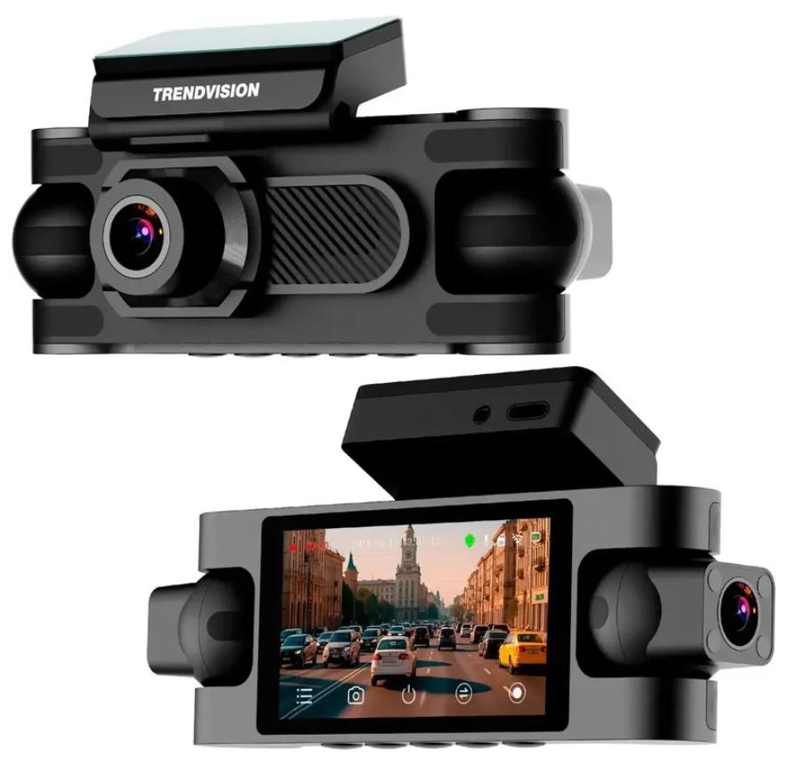 Видеорегистратор автомобильный TrendVision PROOF 360 черный 2Mpix 1440x2560 1440p 150гр. GPS SigmaStar SSC8826Q (2117715)