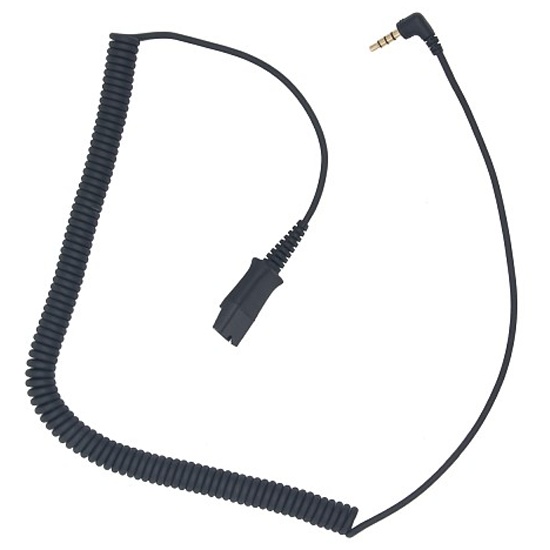 Переходник VT QD(P) - 3.5 mm (01) QD - Jack (3,5 мм) для подключения гарнитур к телефонам с разъемом 3,5 мм и мобильным устройствам (тип Plantronics)