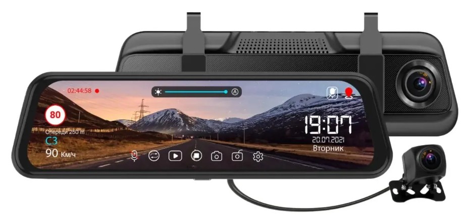 Видеорегистратор автомобильный TrendVision MR-810 GT черный 2Mpix 1080x1920 1080p 140гр. GPS MSTAR 8336N (1634472)