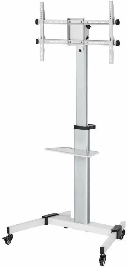 Стойка напольная Ultramounts UM307W для телевизора, белая, 37"-86", макс. 50кг, мобильная