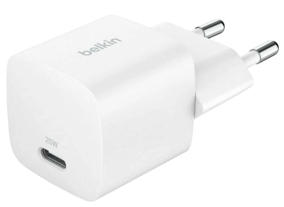 Зарядное устройство сетевое Belkin WCA012kqWH 25W USB-C With PPS. Цвет: белый