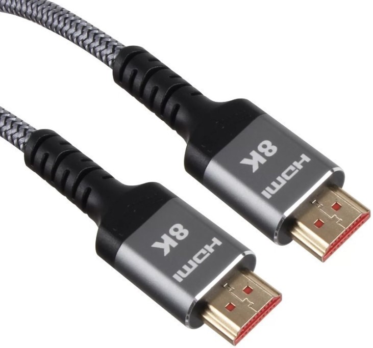 Кабель интерфейсный HDMI-HDMI VCOM ACG859A-1.5 19M/M,ver. 2.1 8KX60Hz (Econom) оплетка 1.5m iOpen