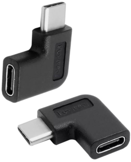 Адаптер переходник VCOM CA440R USB 3.1 Type-C -Type-C угловой