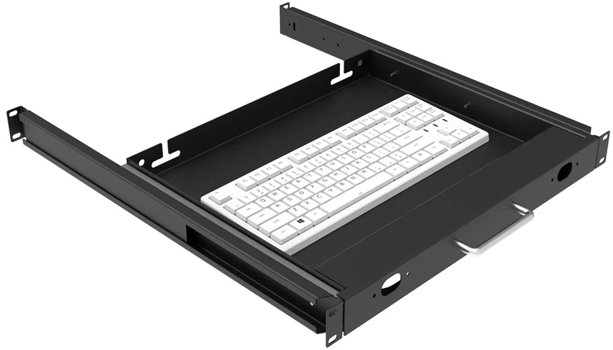 Полка для клавиатуры SNR SNR-SHELF-KEYBOARD-350-BS 19" глубиной 350мм, цвет черный
