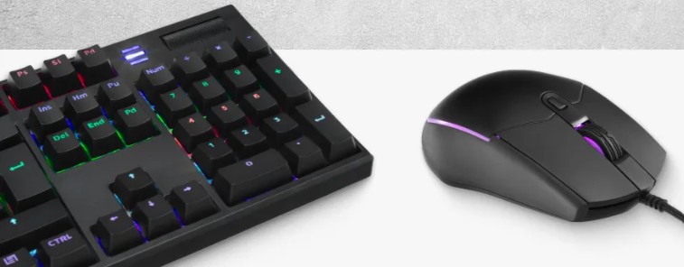 Клавиатура и мышь Lyambda LGK100G-BK механическая клавиатура (LKB100G red switch linear, RGB)+мышь (LM100G 800-3200DPI)