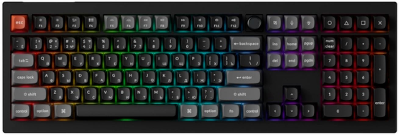 Клавиатура Keychron V6 Ultra V6U-D4-RU Black, Banana св.