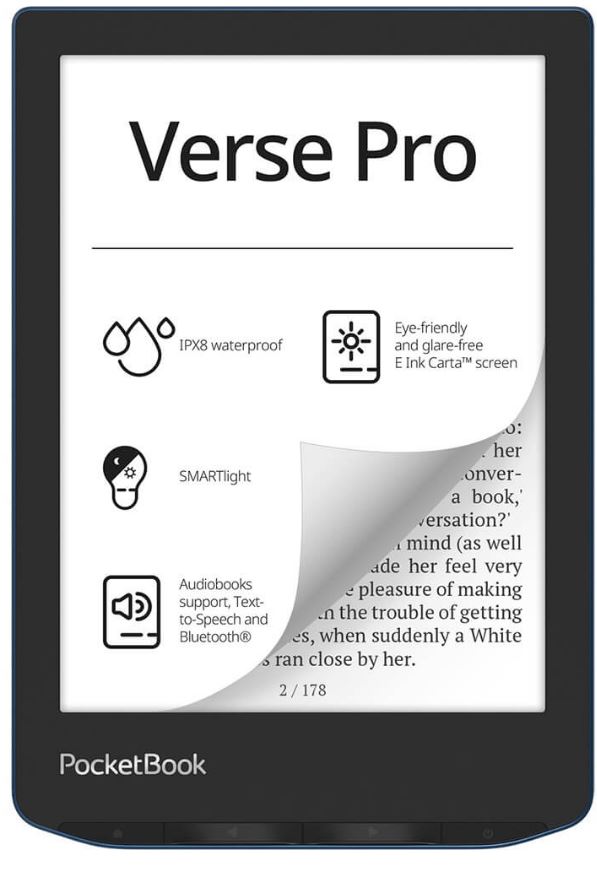 Электронная книга PocketBook PB634-A-WW 634 Verse Pro Azure