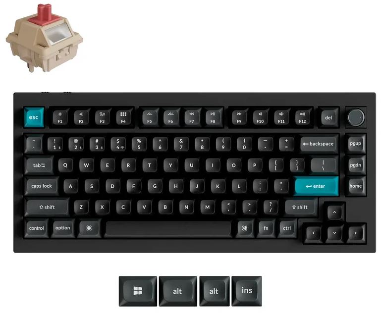 Клавиатура Keychron Q1 Ultra Q1U-M1-RU Black, Red св.