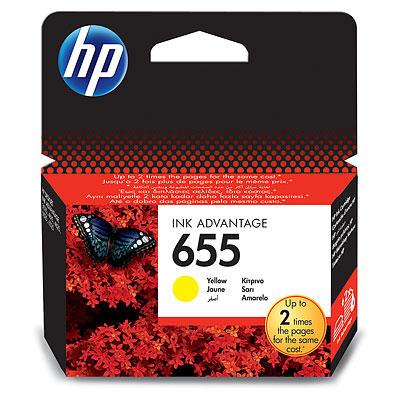 Картридж HP 655 CZ112AE для принтеров HP DJ IA 3525/5525/4515/4525, желтый, 600 стр