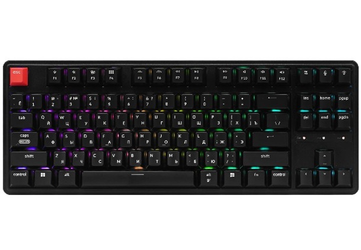 Клавиатура Keychron C3 Pro C3PX-H1Z-RU TKL, механическая, 87 клавиш, цвет Black, переключатели Super Red