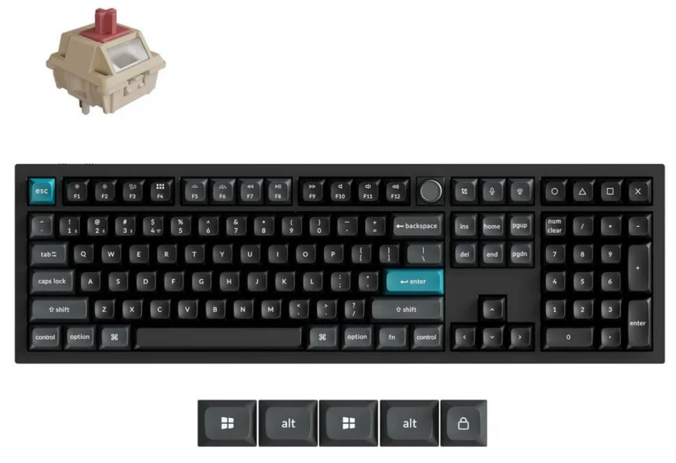 Клавиатура Keychron Q6 Ultra Q6U-M1-RU Black, Red св.