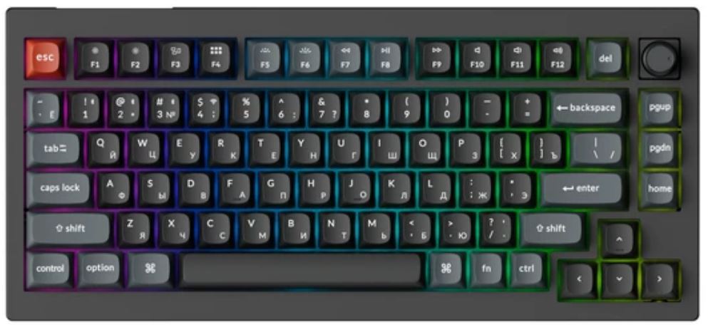 Клавиатура Keychron V1 Ultra V1U-D1-RU Black, Red св.