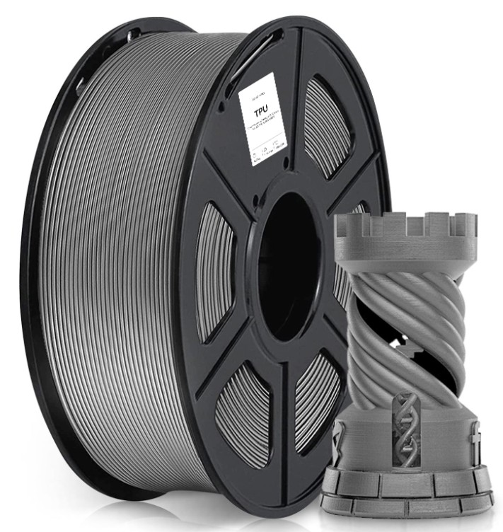 Пластик для принтера 3D TPU Cactus CS-3D-TPU-0.8KG-GREY d1.75мм 0.8кг L336м 1цв.