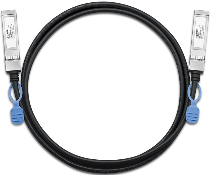 Кабель ZYXEL DAC10G-1M-ZZ0103F для стекирования DAC10G-1M, 10G SFP+, поддержка DDMI, 1 метр