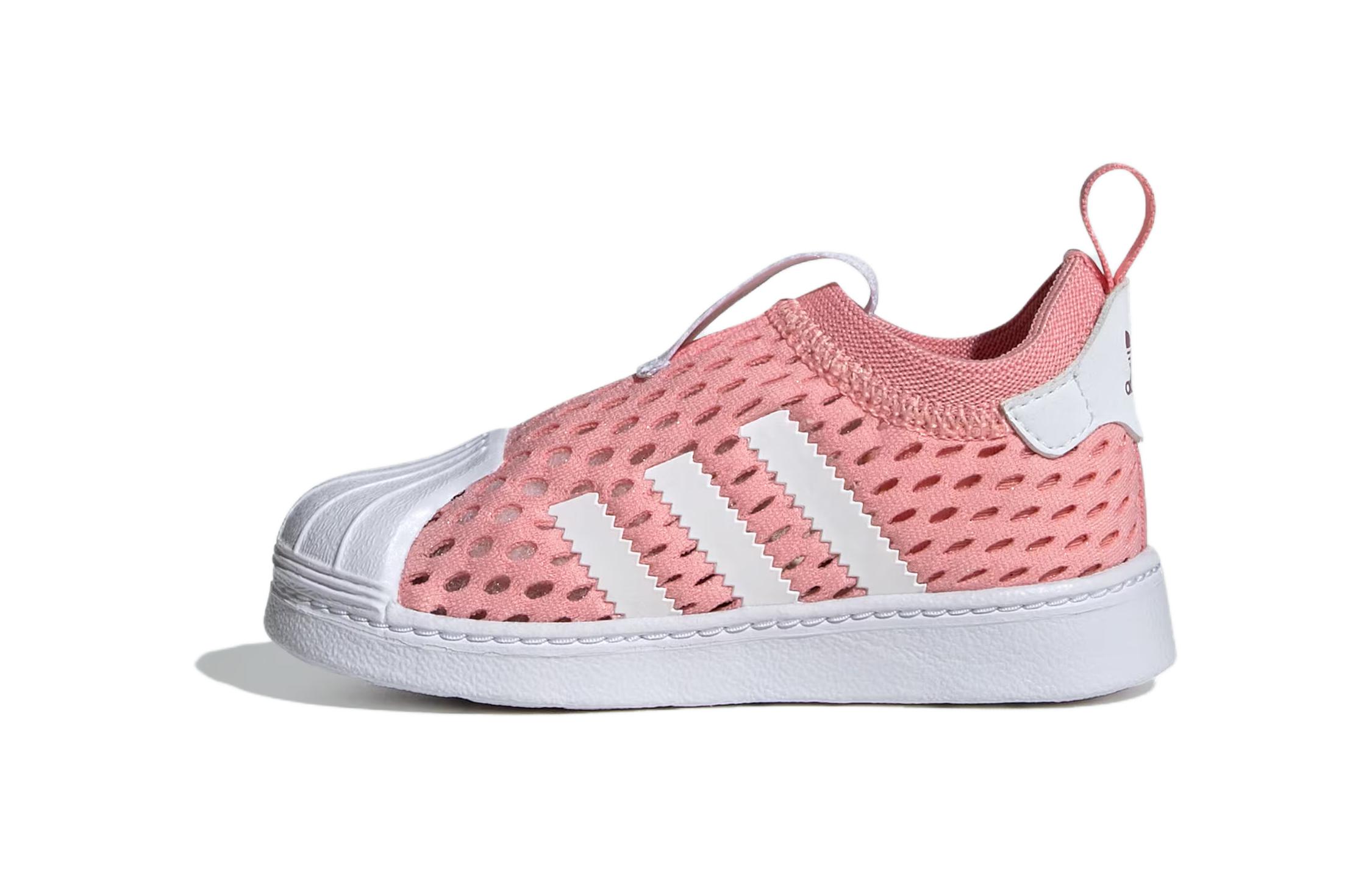 Adidas Originals SUPERSTAR 360 2.0 БОТИНКИ Низкие Кеды для Скейтбординга, Спортивная Обувь Розовый Белый Для Младенцев и Малышей JH6370 26 pink