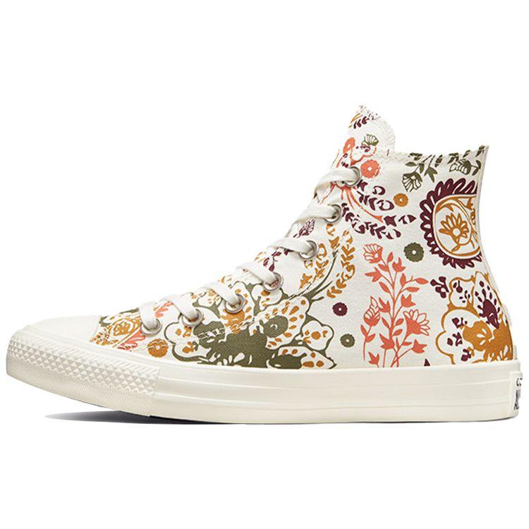 Converse Chuck Taylor All Star High Осенние цветы Женские кеды Кремовый Белый Полевой излишек 572543C 37 white