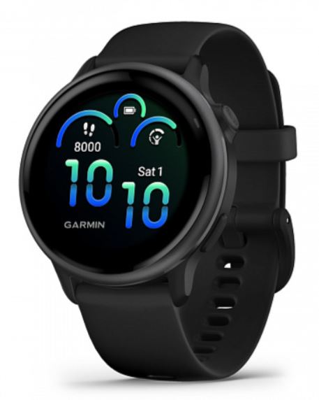 Часы Garmin Vivoactive 6 010-02985-40G Slate with Black Band