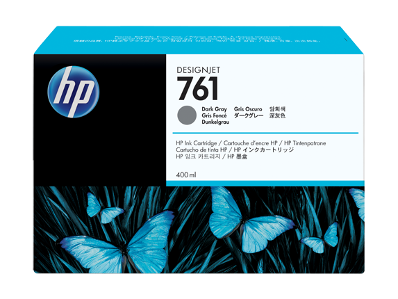 Картридж HP CM996A №761 для  принтеров Designjet T7100, темно-серый, 400 мл