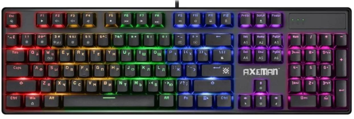 Клавиатура проводная Defender Axeman GK-302 45306 черная