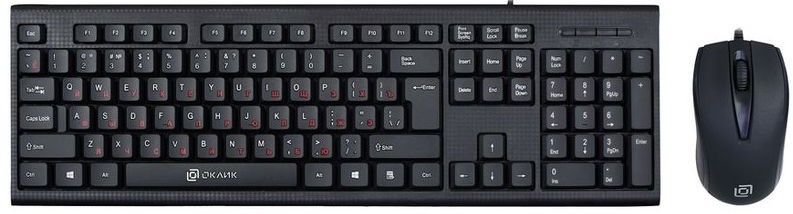 Клавиатура и мышь Oklick 630M клав:черный мышь:черный USB 1091260 Oklick 1091260