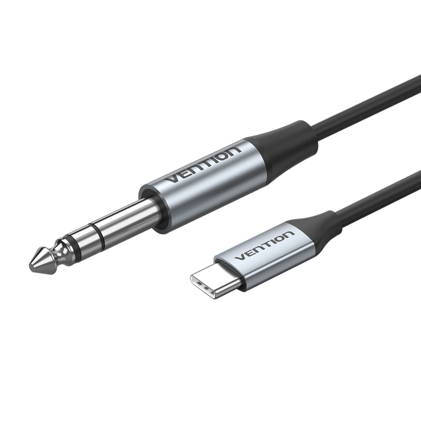 Кабель Vention BIJHF USB-CM / Jack 6.35 mm M DAC - 1 м, серый