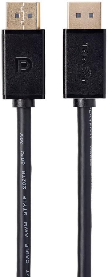 Кабель интерфейсный DisplayPort Telecom TCG755-1.5M соединительный DP-DP 1.4V 8K/60Hz 1.5м, медь