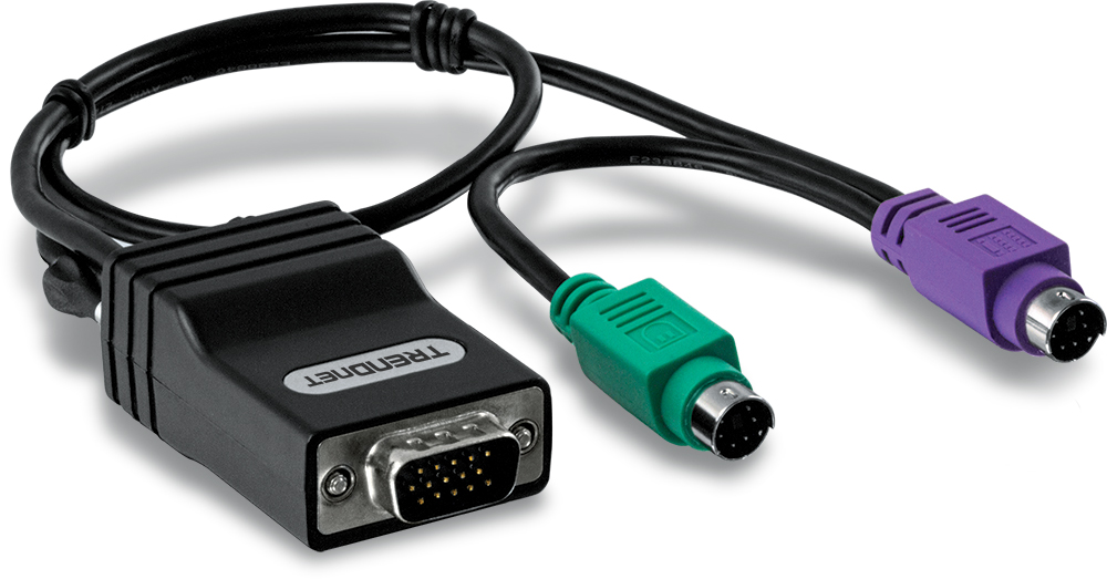 Кабель TRENDnet TK-CAT5P интерфейсный PS/2-модуль CAT5 для серверов