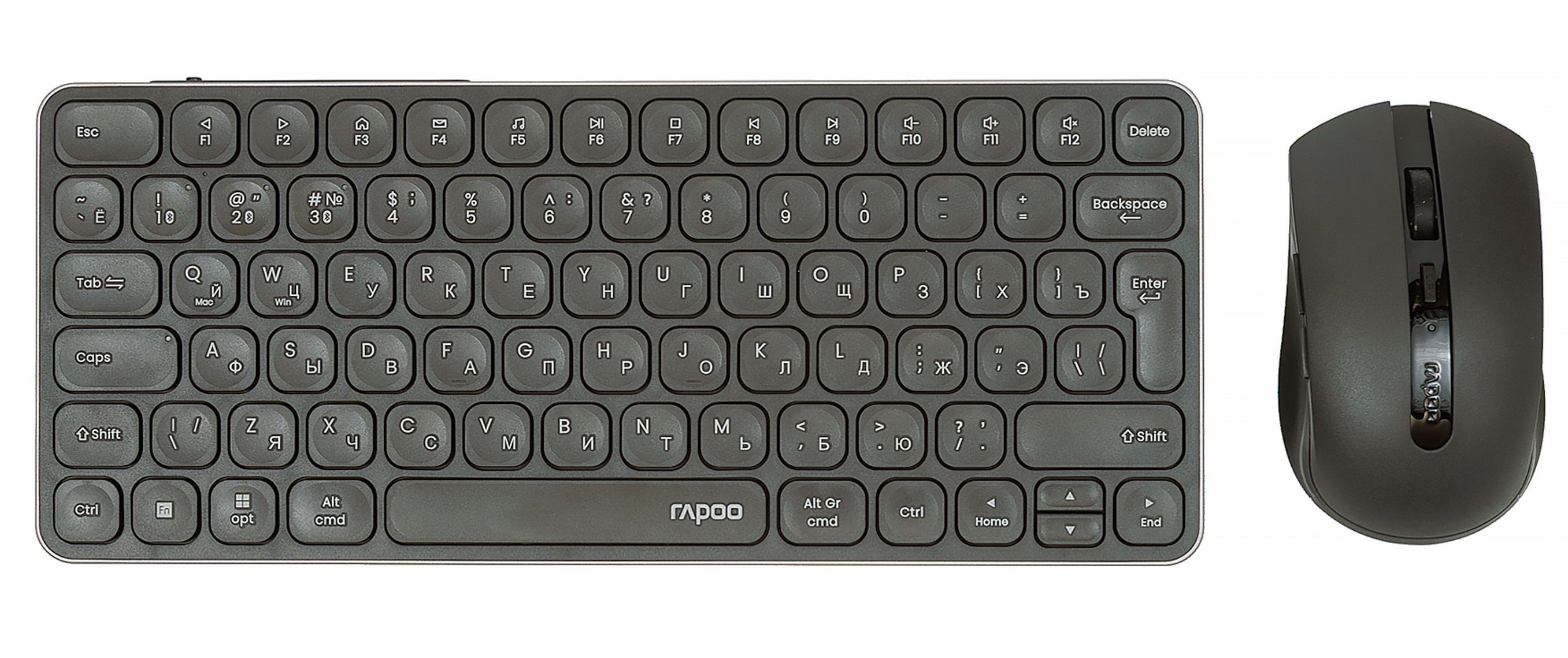 Клавиатура и мышь Wireless Rapoo 9050S черный