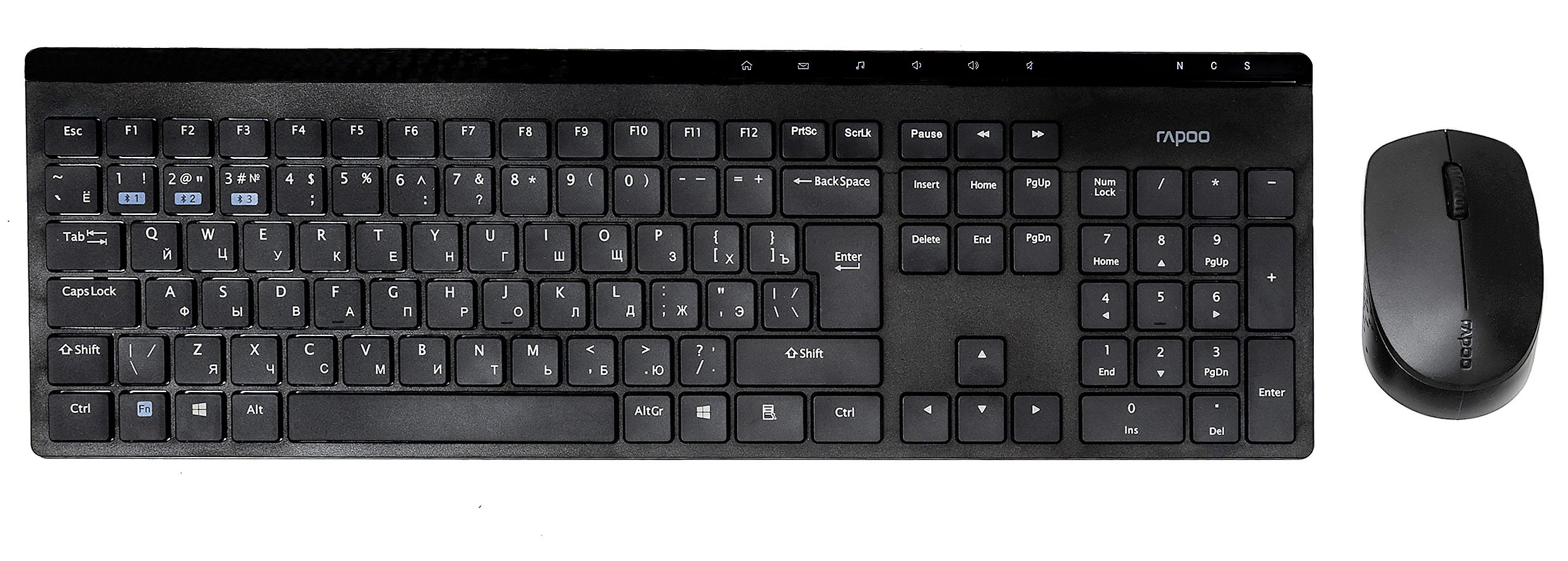 Клавиатура и мышь Wireless Rapoo 8110M цвет - черный
