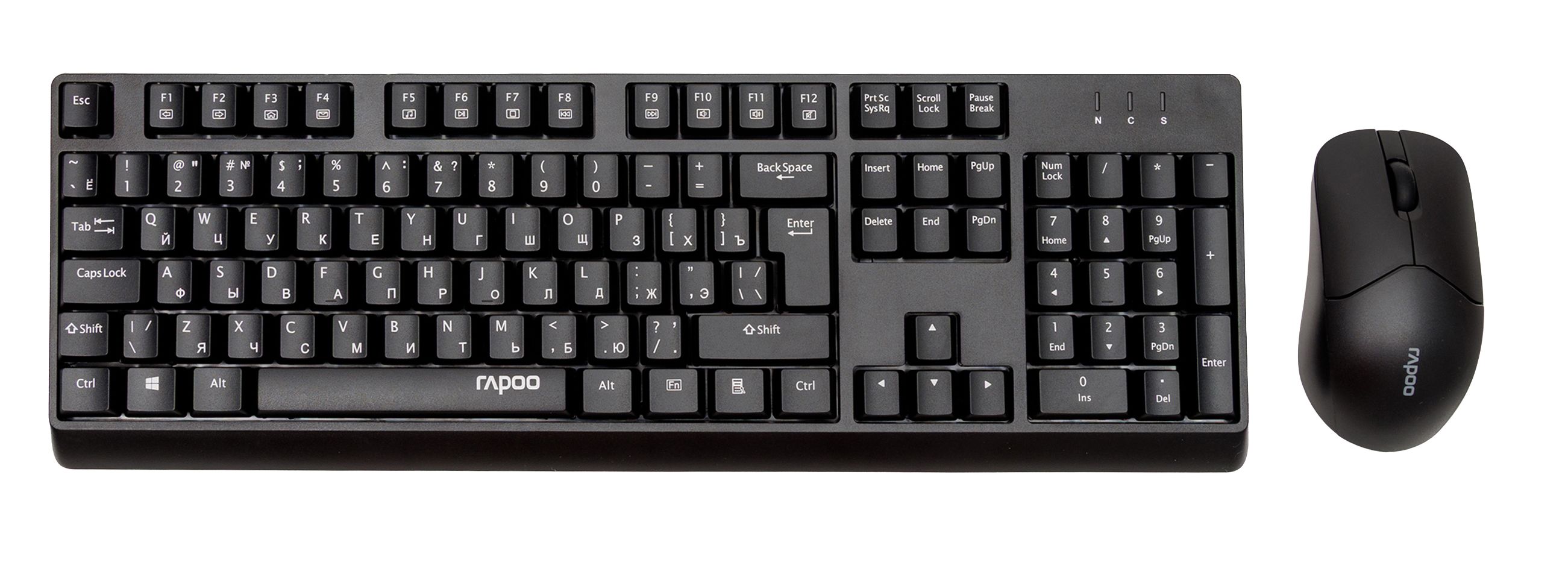 Клавиатура и мышь Rapoo X1500 цвет - черный X1500-BL