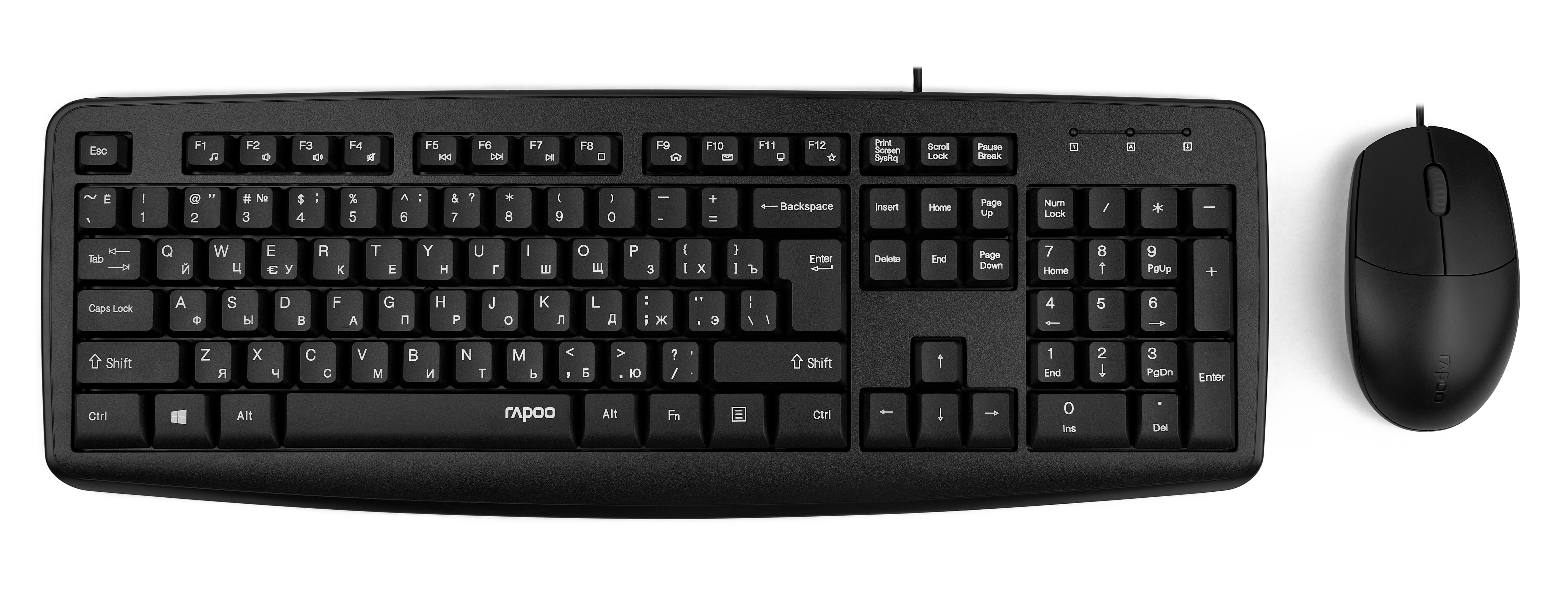 Клавиатура и мышь Wireless Rapoo NX1600 черный