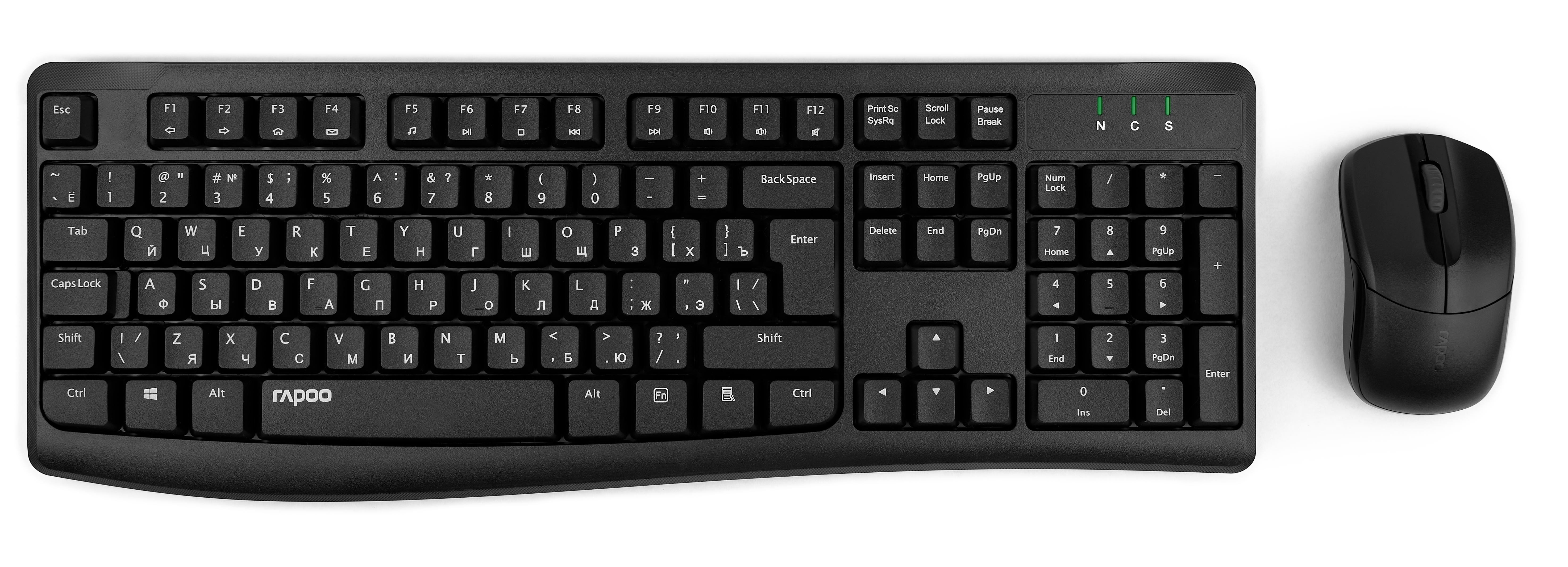 Клавиатура и мышь Wireless Rapoo X1800Pro черный