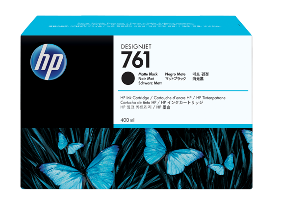 Картридж HP CM991A №761 для принтеров Designjet T7100, матово-черный, 400 мл