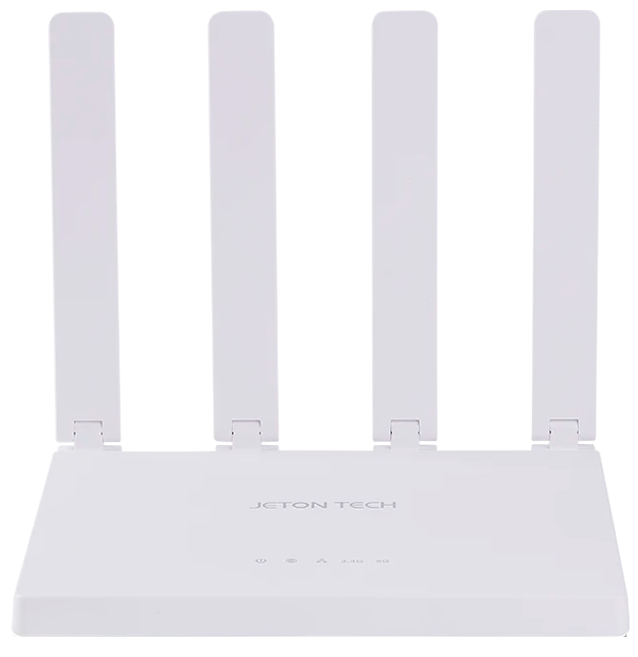 Роутер Jeton AX3000 Core Wi-Fi 6 AX3000 2976 Mbps 802.11 ax/ac/n/a 5 GHz , 802.11ax/b/n/g 2.4 GHz, IPv6, CPU HiSilicon Dual Core 128Mb/256Mb One muti-