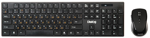 Клавиатура и мышь Dialog KMROP-4030U black USB